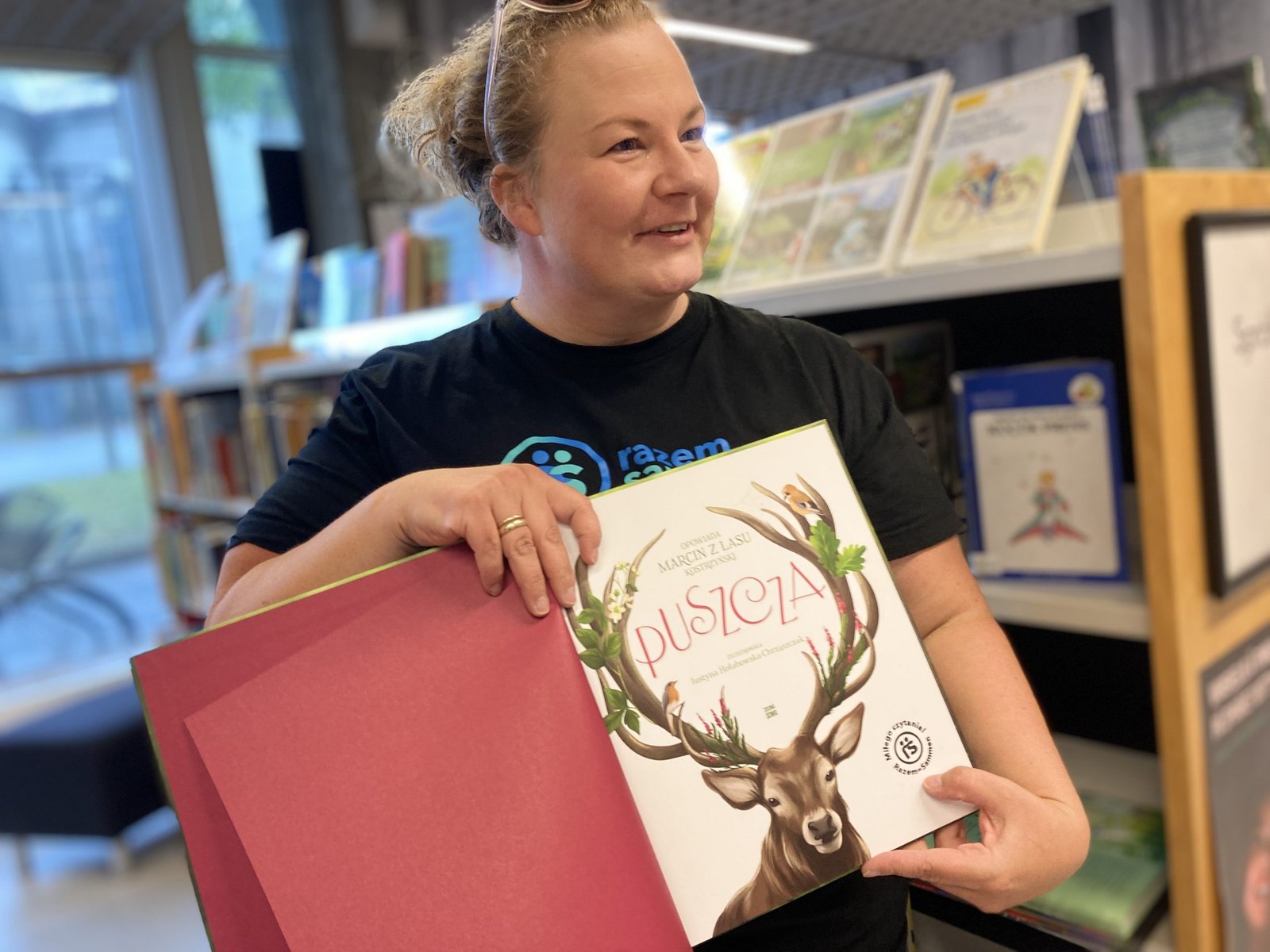 Polskie książki w bibliotece w Kristiansand
