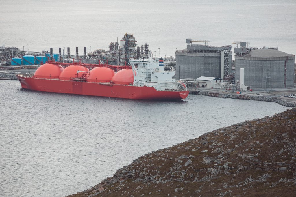 statek transportujący gaz LPG z Norwegii