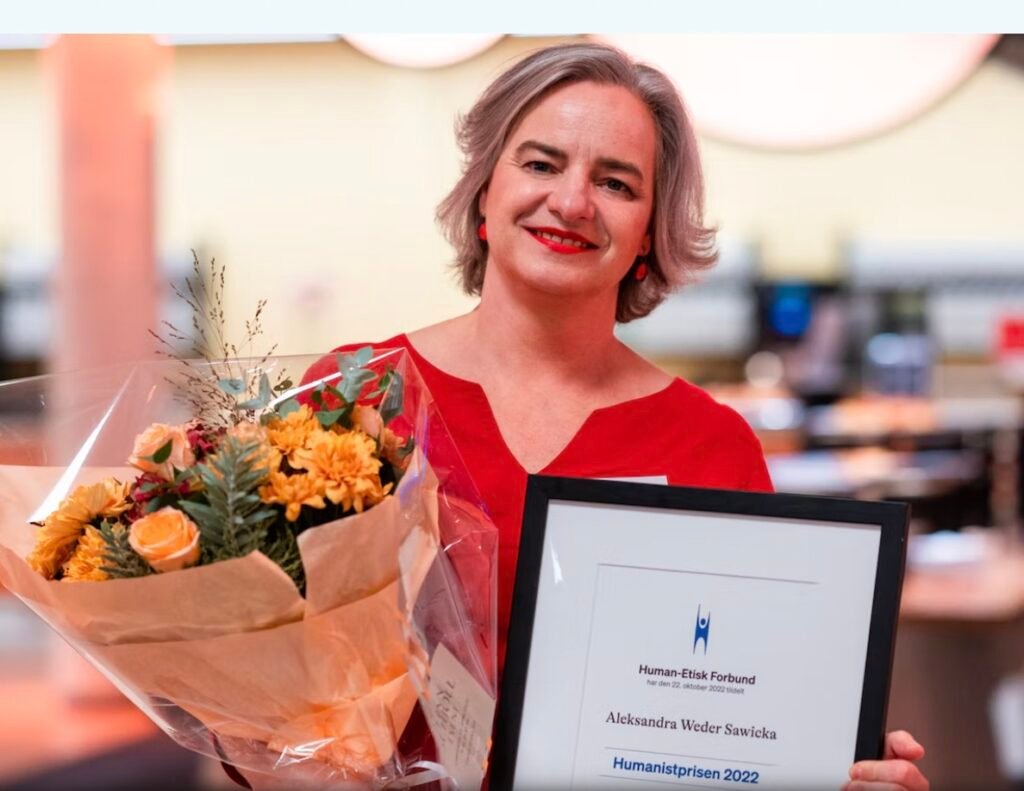 Aleksandra Weder Sawicka laureatką Humanistprisen 2022