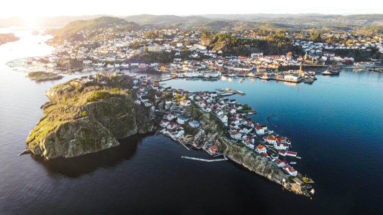 Kragerø. Widok z lotu ptaka