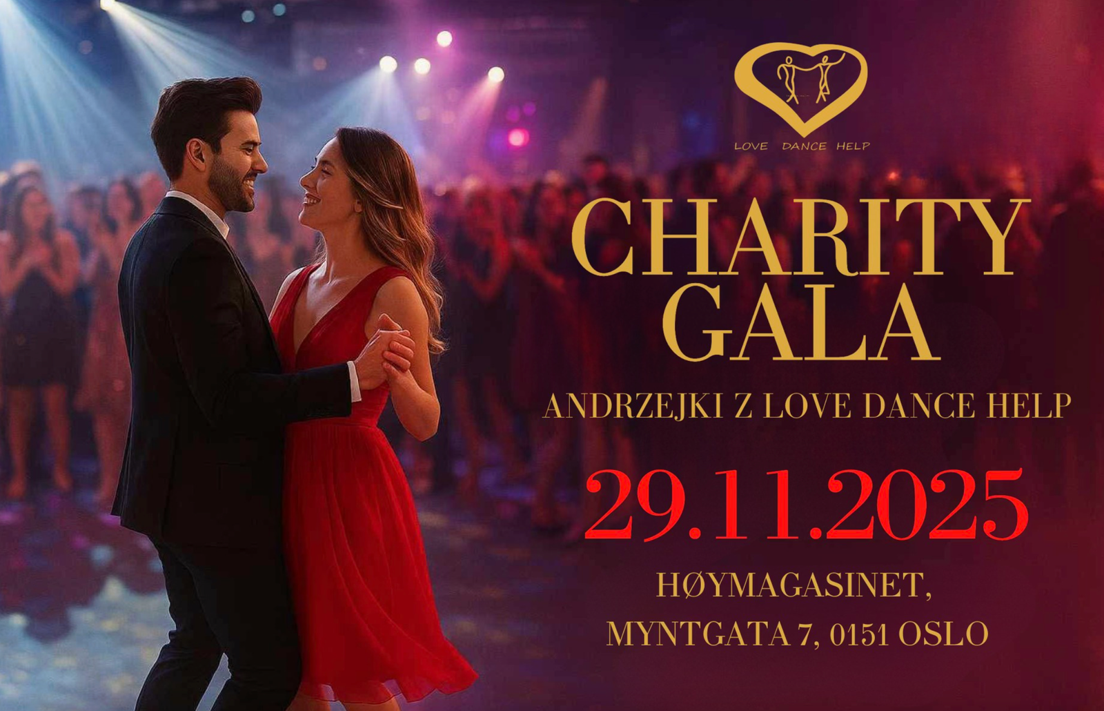 Oslo: Andrzejkowa Charytatywna Gala Love Dance Help