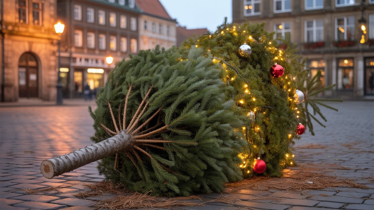 Flekkefjord: Choinka w centrum ścięta po raz drugi