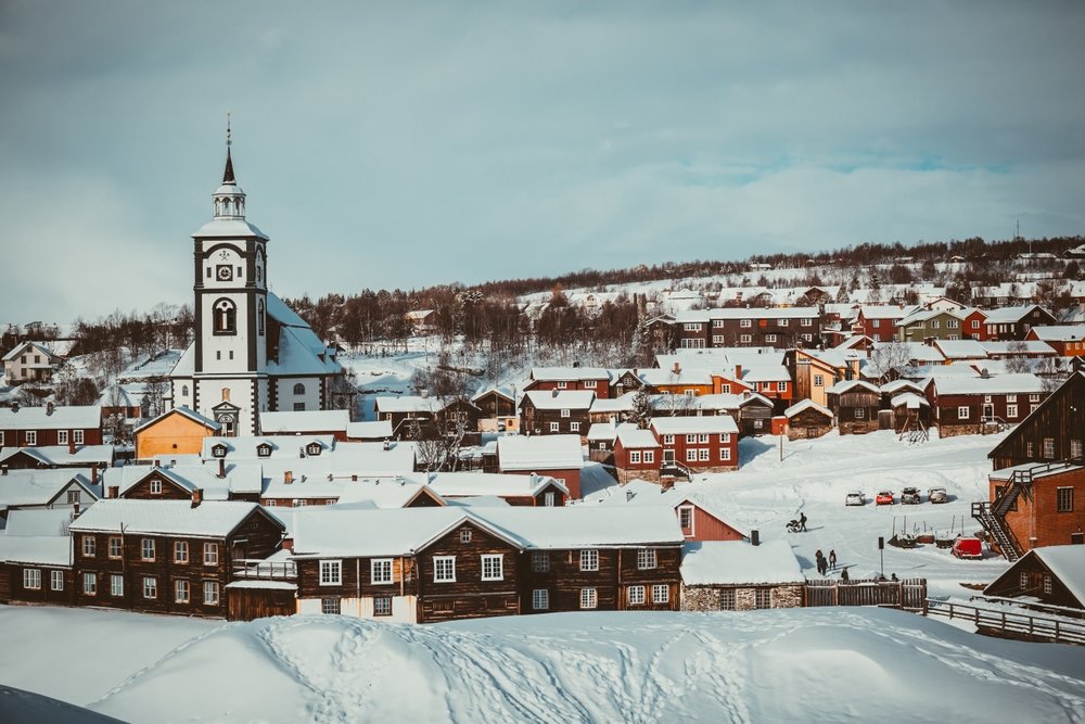 Røros. Norweskie miasteczko styczniowego mrozu