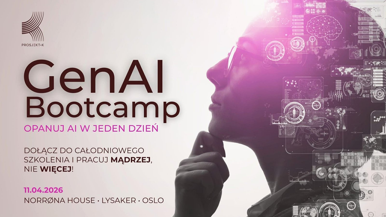 Jeden dzień, który zmieni Twoją pracę? Prosjekt-K organizuje Bootcamp AI w Oslo