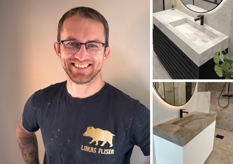 Łukasz w Norwegii stworzył niszowy biznes. Lukas Fliser – designerskie umywalki z płytek ceramicznych