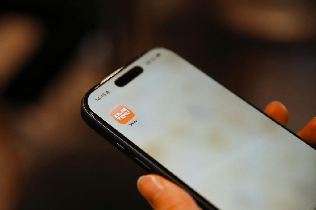 logo Temu na telefonie