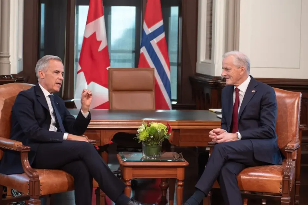 Norwegia i Kanada zacieśniają współpracę na północy. Støre spotkał się z Carneyem Jonas Gahr Støre w Ottawie